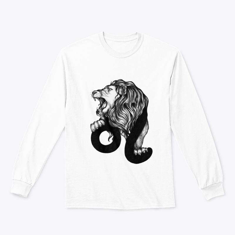 Roaring Lion Print T-Shirt & Hoodies: