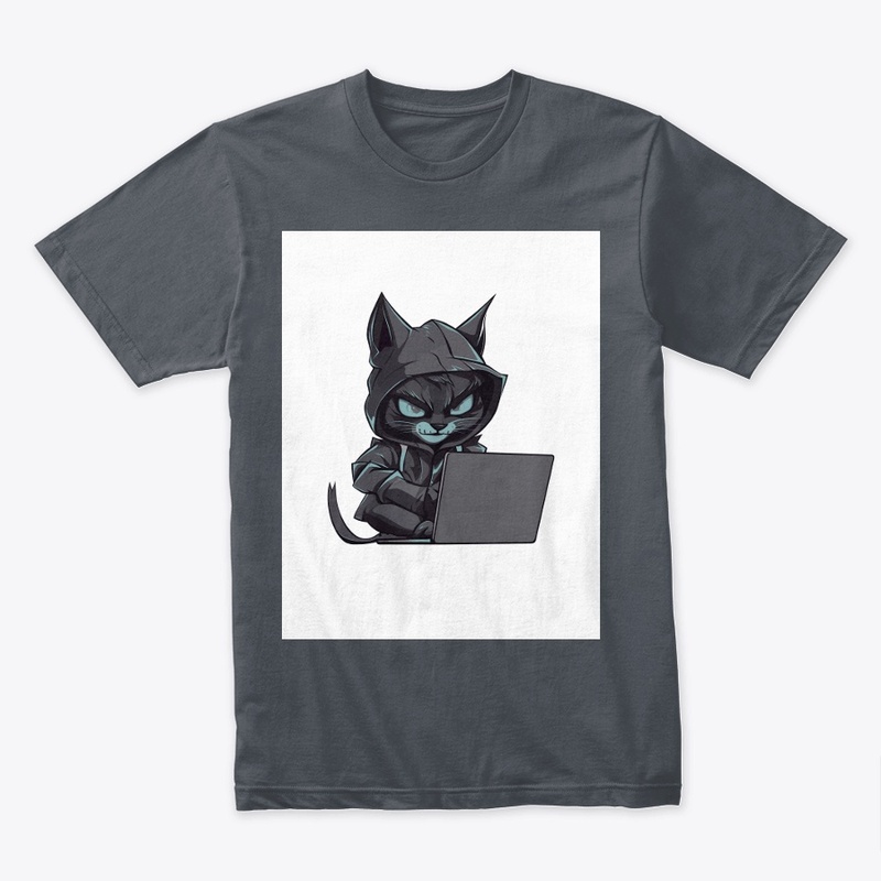 Cool Cat T-Shirt: Typographic Design