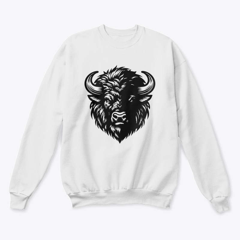 Fierce Angry Bison Graphic