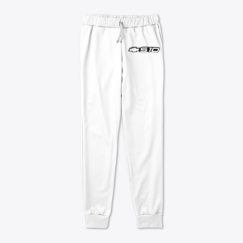 S10 Logo Joggers White