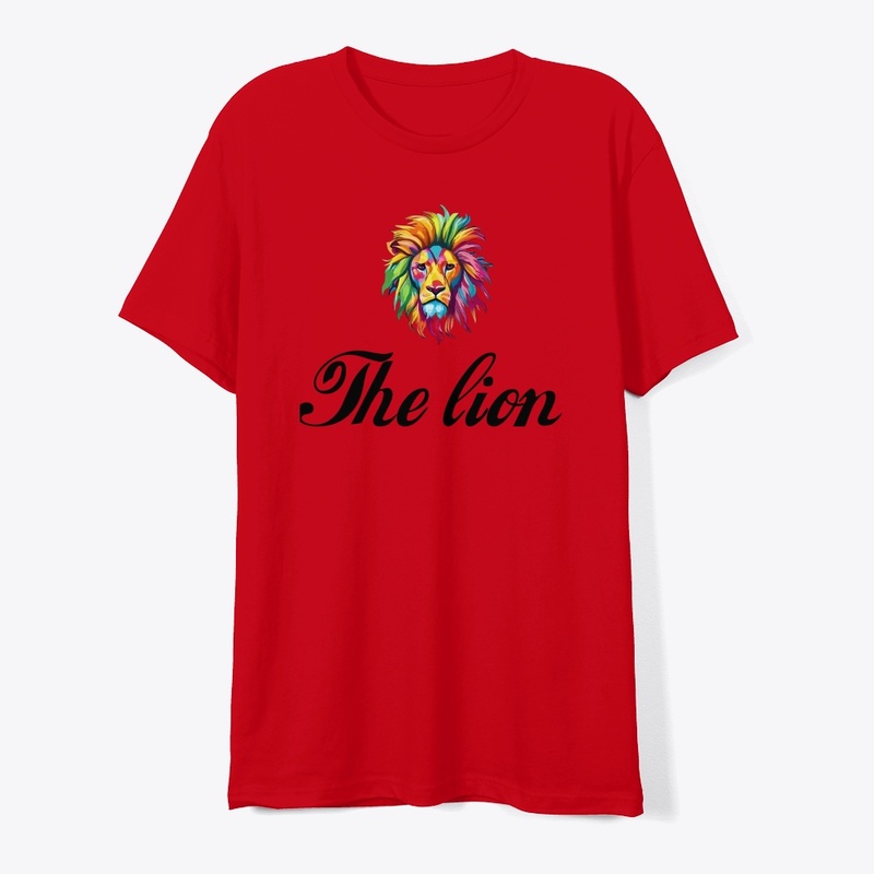 Clothing with a lion image and modern