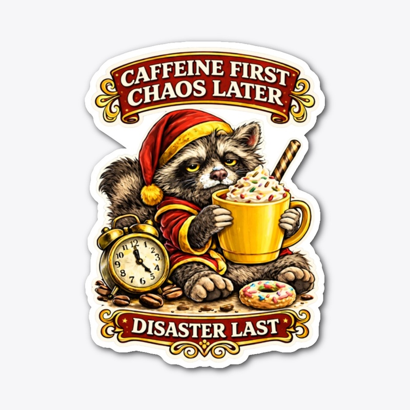 Raccoon Coffee Chaos-Caffeine Edition