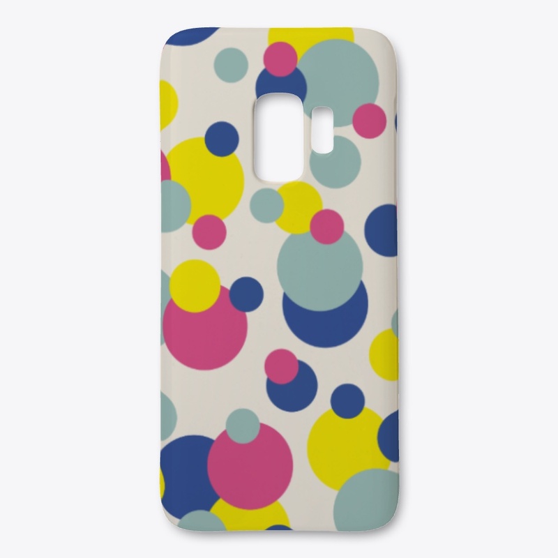 Abstract Colorful Retro Dots