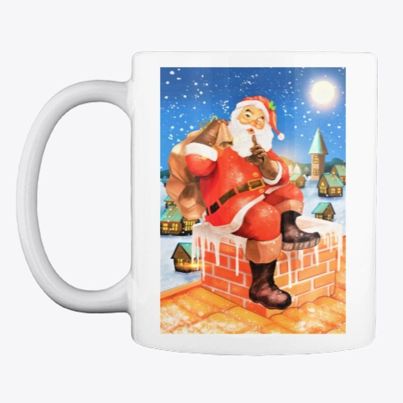 Vintage Santa sitting