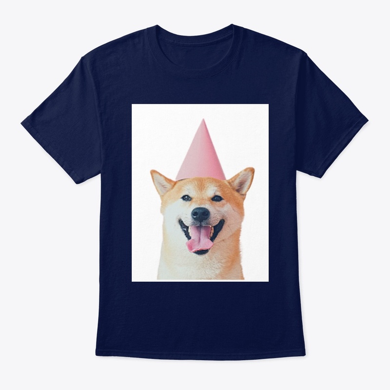 Cute dog in party hat