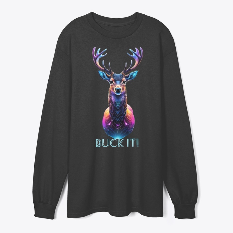 Buck It! Cosmic Deer Colorful Wildlife 