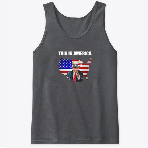 This Is America Charcoal Camiseta Front