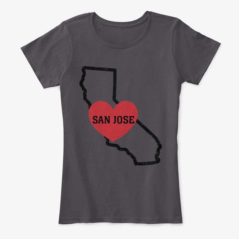 San Jose California Heart Shirt City 