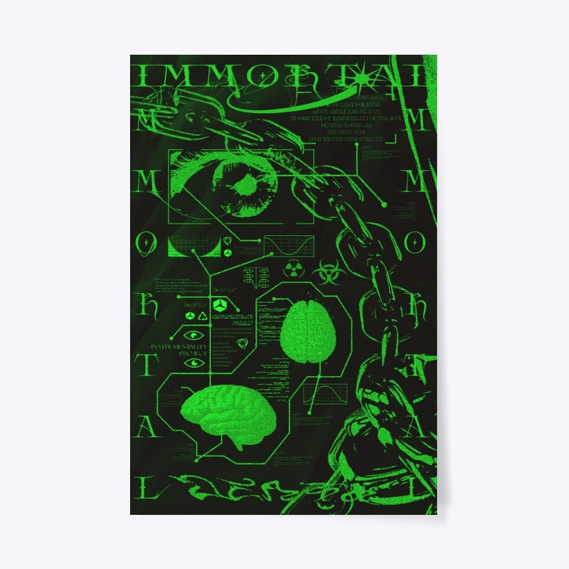 IMMORTAL POSTER: BLACK AND GREEN 