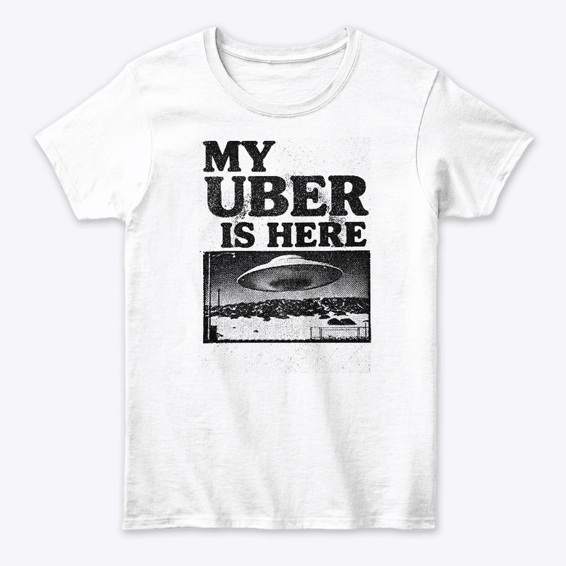 My Uber is Here (B&W)