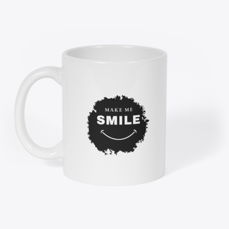 Black Simple Make Me Smile T Shirt