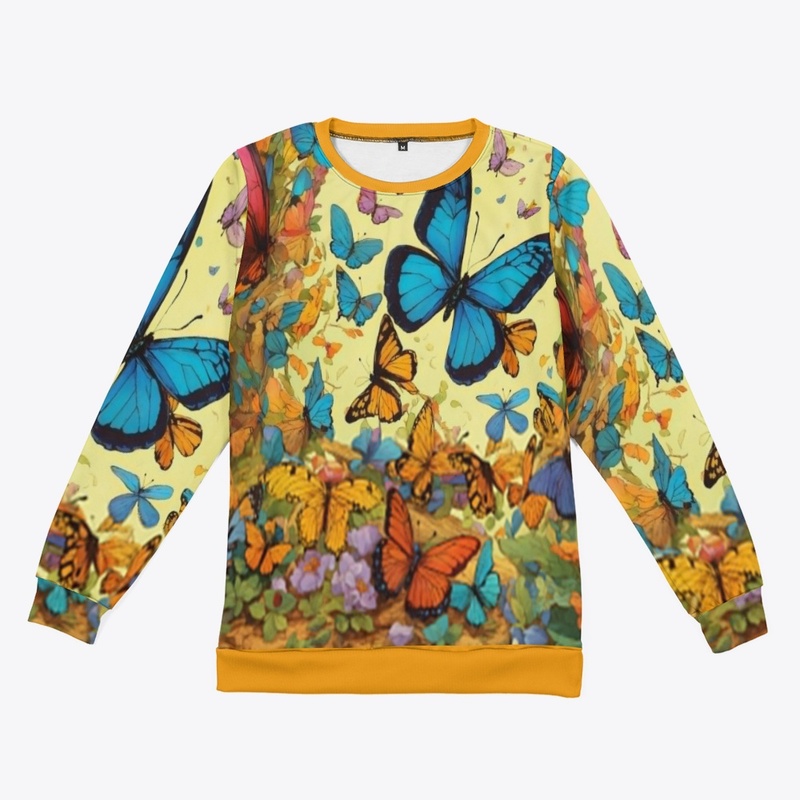 a stream of lots of butterflies 