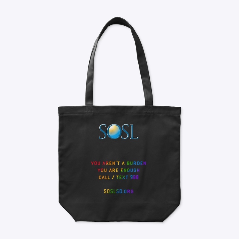 Classic SOSL organic tote bag -Rainbow
