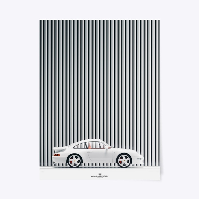 Wall White Car