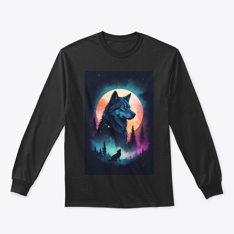 silhouette of a wolf