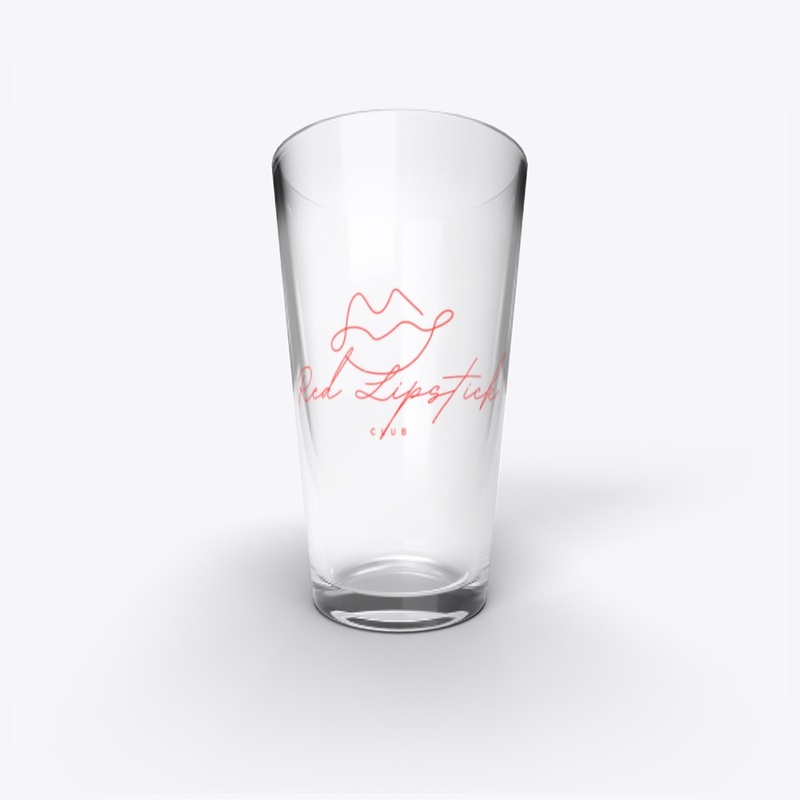 Red Lipstick Club Pint Glass