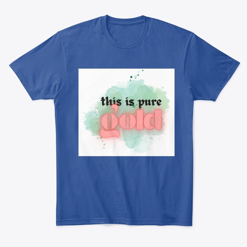 This is pure gold typography  tee 