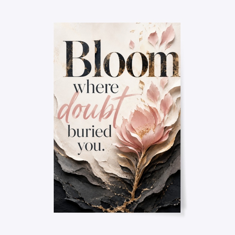 Doubt to Bloom Wall Decor