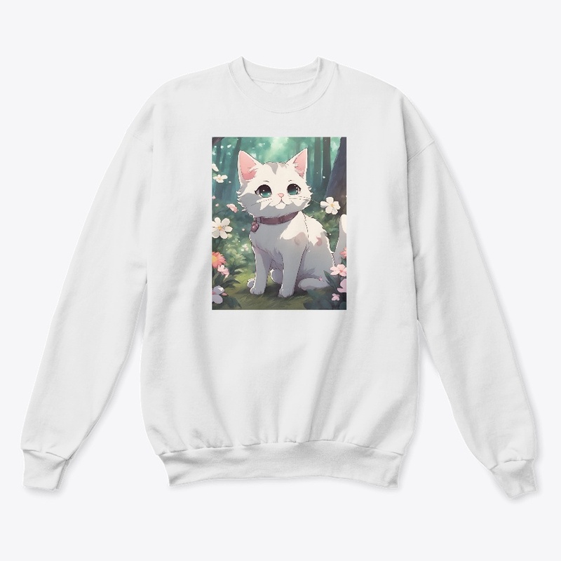 T-shirt design for forest cat