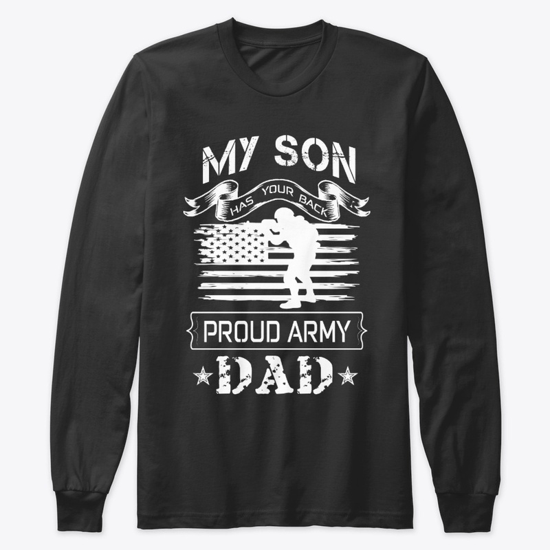 PROUD ARMY DAD- PATRIOTIC T SHIRT