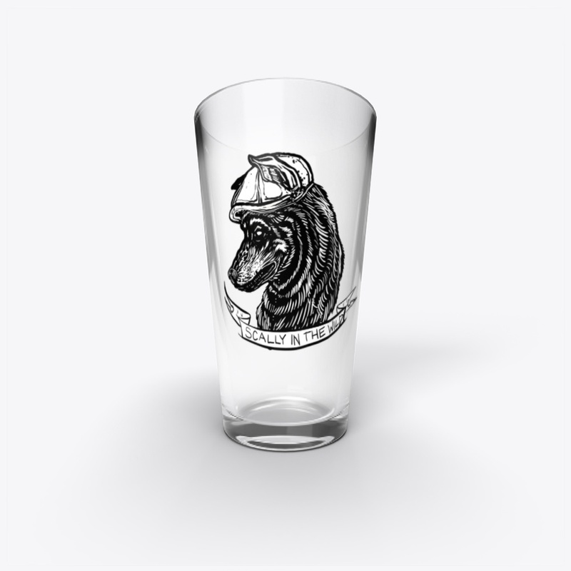 Scally in the Wild Pint Glass
