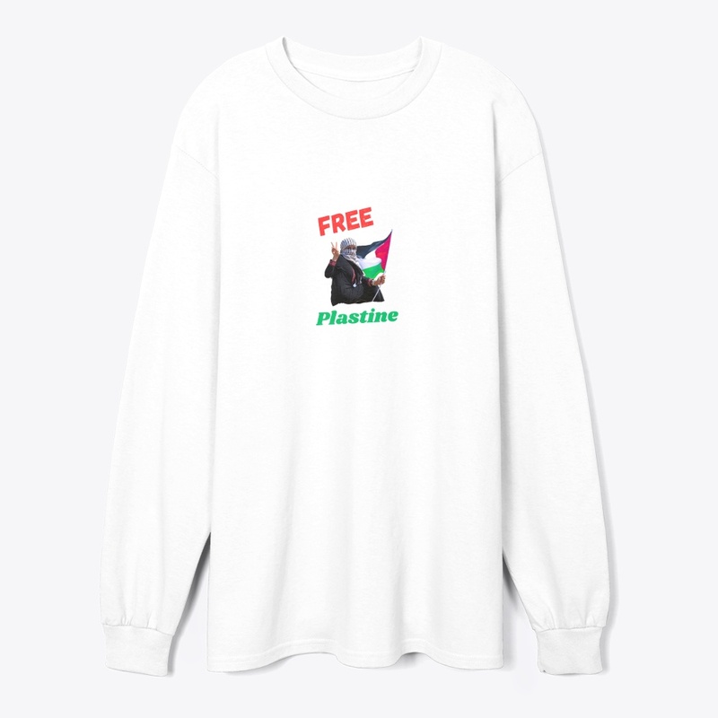 Free plastine Printed Classic sleeve t-s