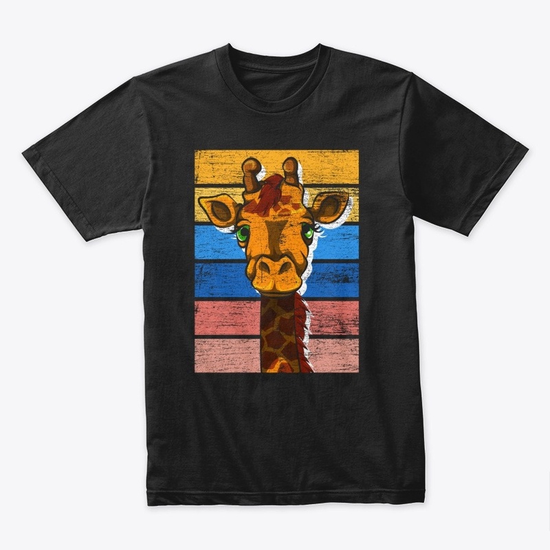 Retro Giraffe- Gift For Zoo Animal Lover