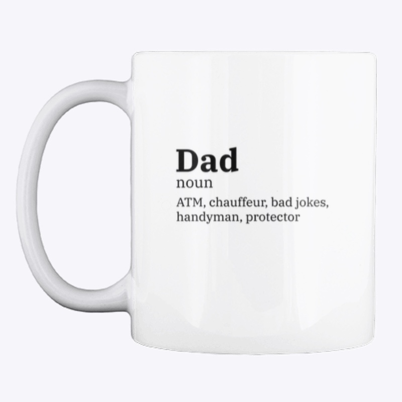 Dad definition - black text