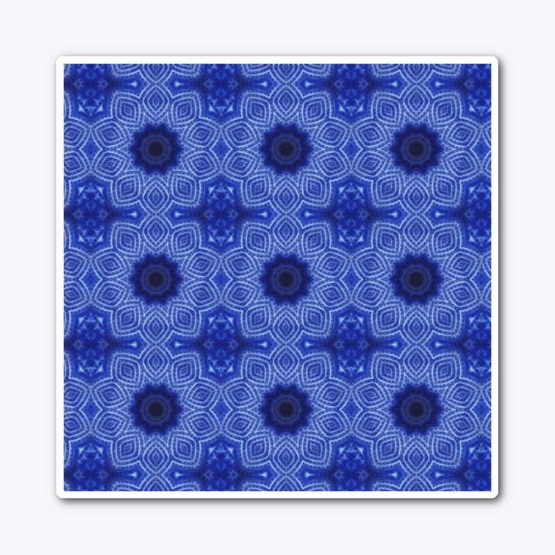 Blue and White Kaleidoscope