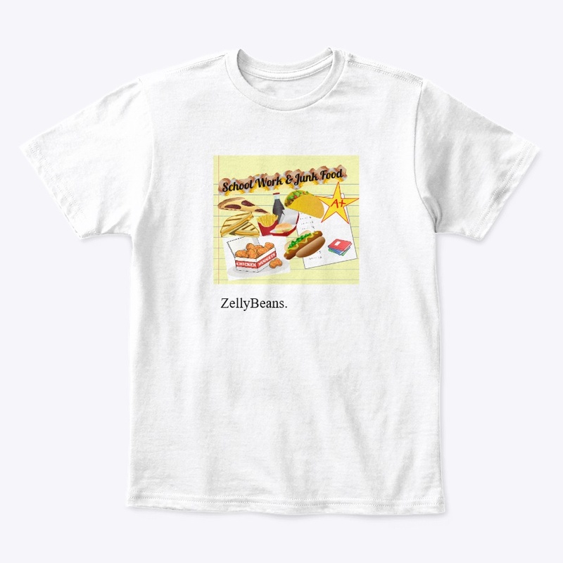 School Work and Junk Food Graphic Tee
