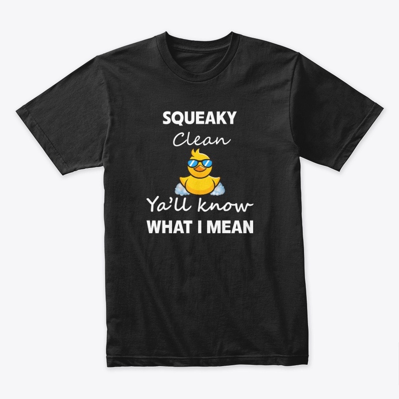 Squeaky Clean Duck White Text
