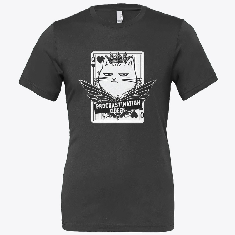 Procrastination Queen – Funny Lazy Cat