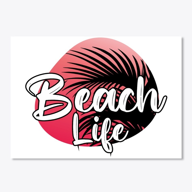 Beach life tee-shirt design