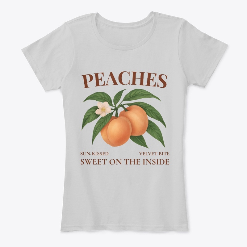 Vintage Peach | Botanical Fruit Art