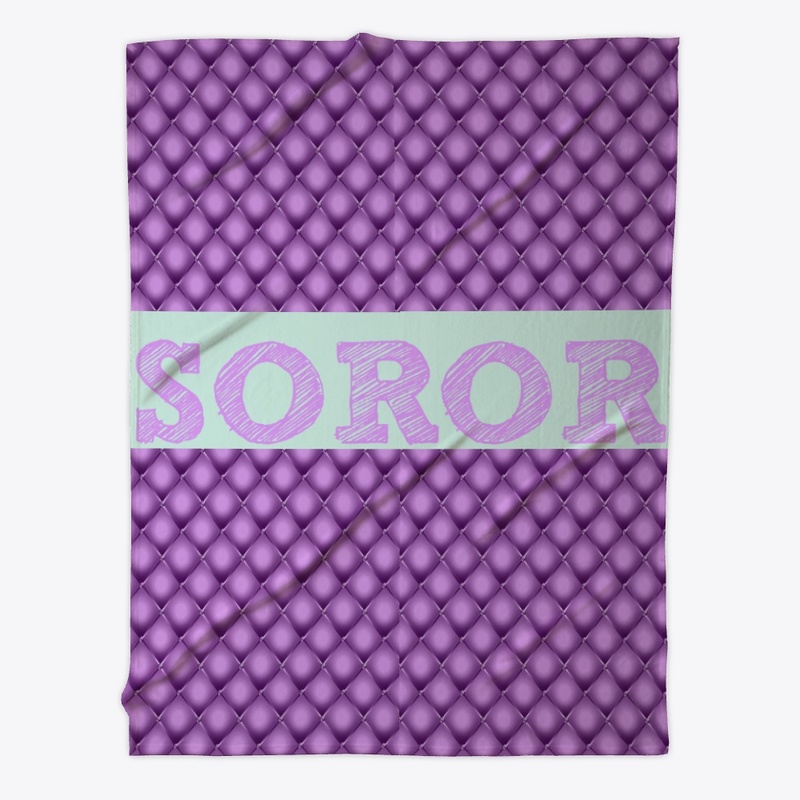 Purple & Green Fleece Blanket