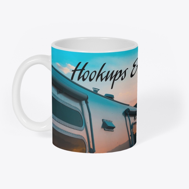 Guy's Hookups &amp; Sunsets Tees, Mugs
