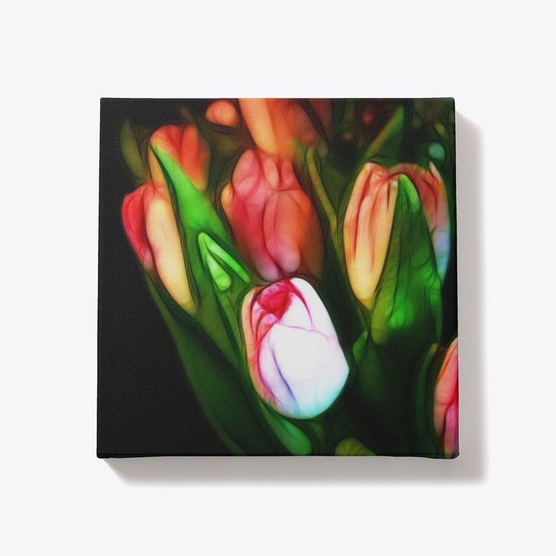 Abstract Pink Tulips