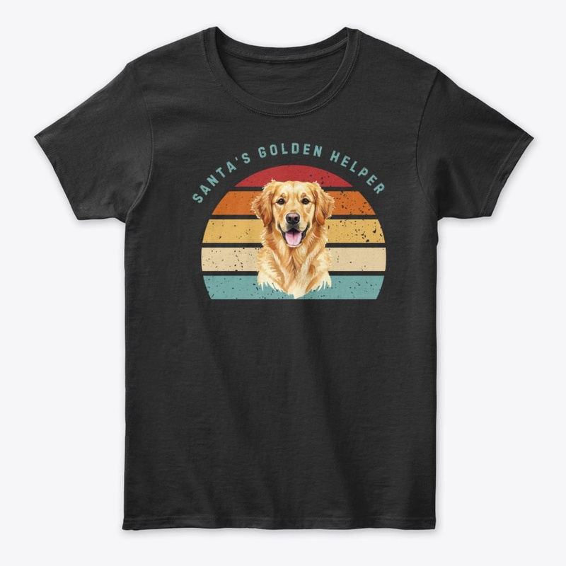 Santa's Golden Helper - Dog Christmas