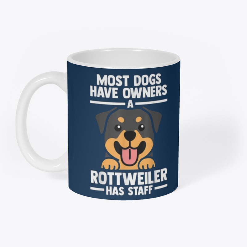 Rottweiler Has Staff