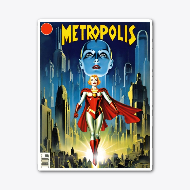 Vintage Sci-Fi Future City Design 