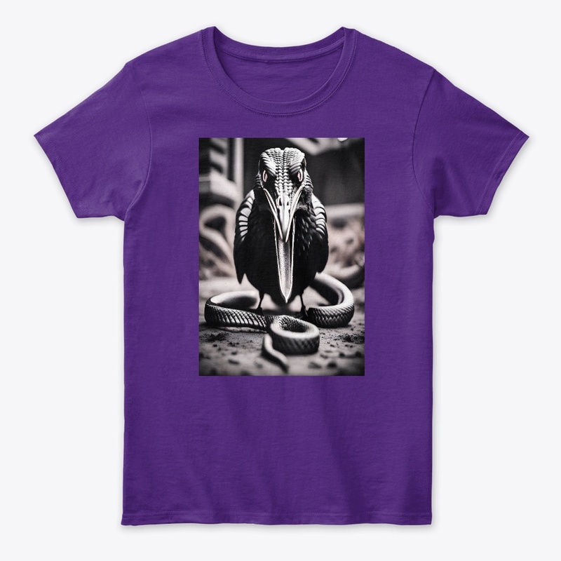 Eternal Dance: Majestic Hawk and Serpent