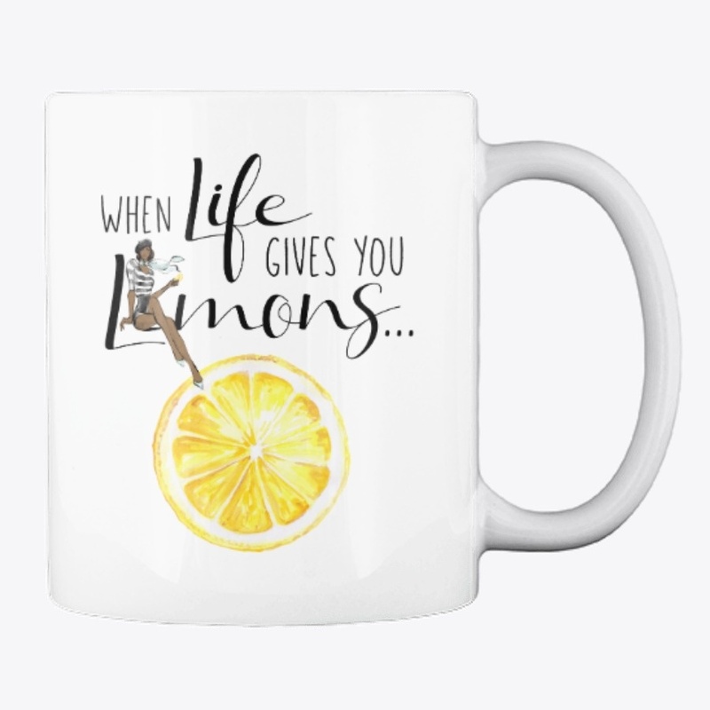 Diva Lemon Mug - Black Beauty
