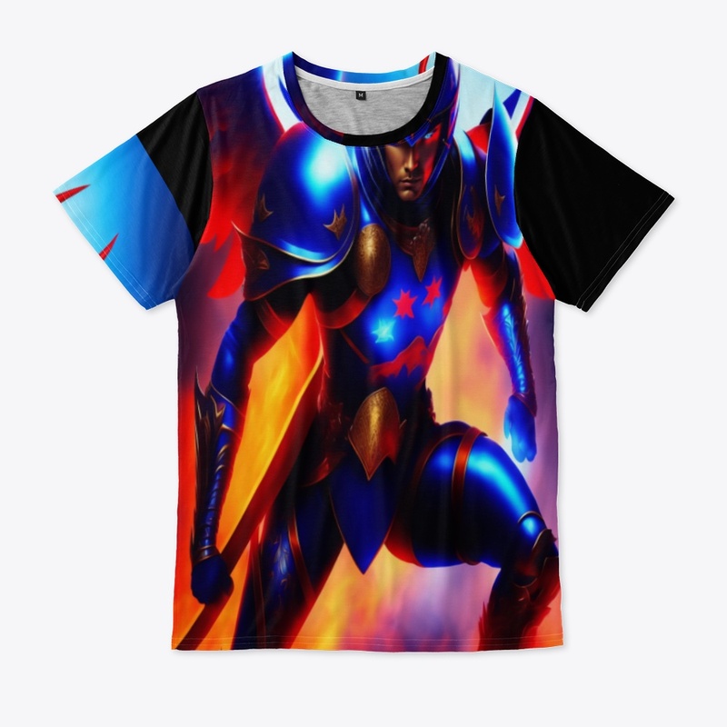 Devil ninja warrior with wings