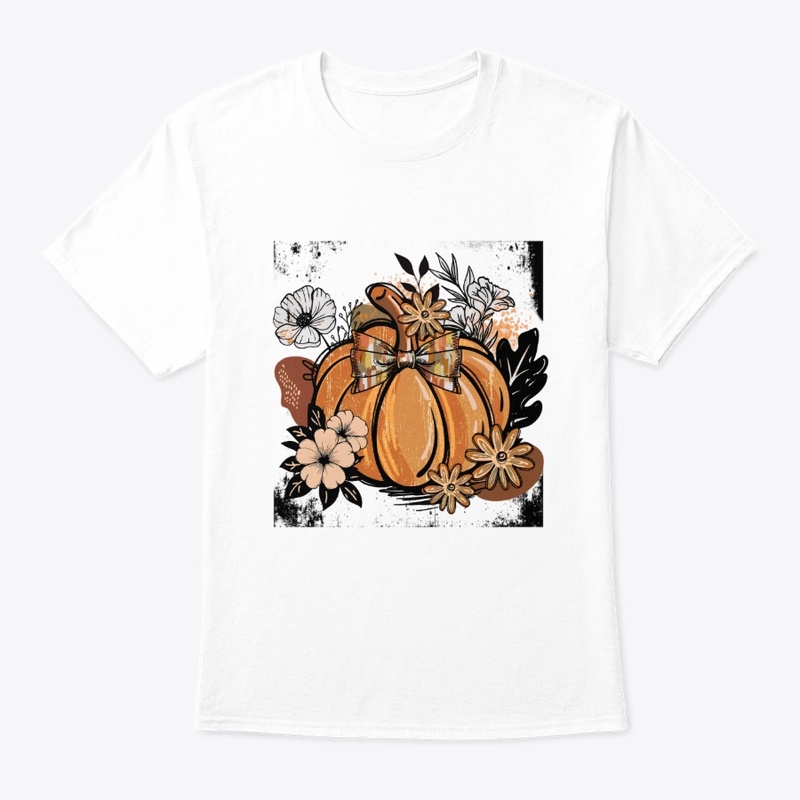 Floral Fall Pumpkin Vintage Autumn Shirt