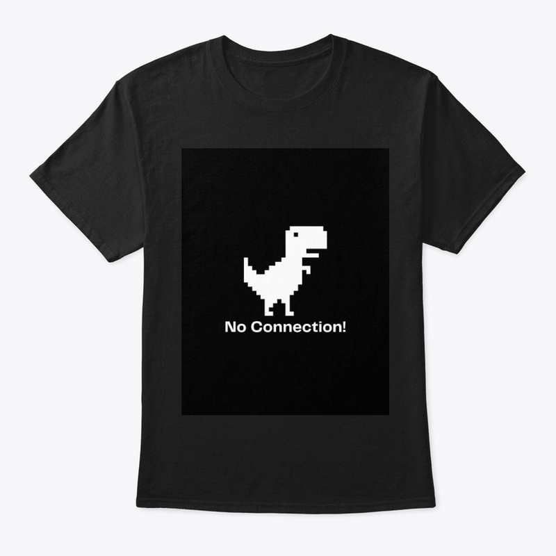 Black and White Simple Dino T-Shirt