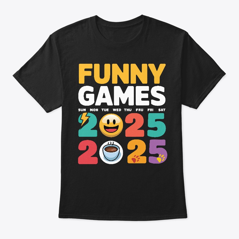 Funny Games 2025 Vibrant Iconic Design. 
