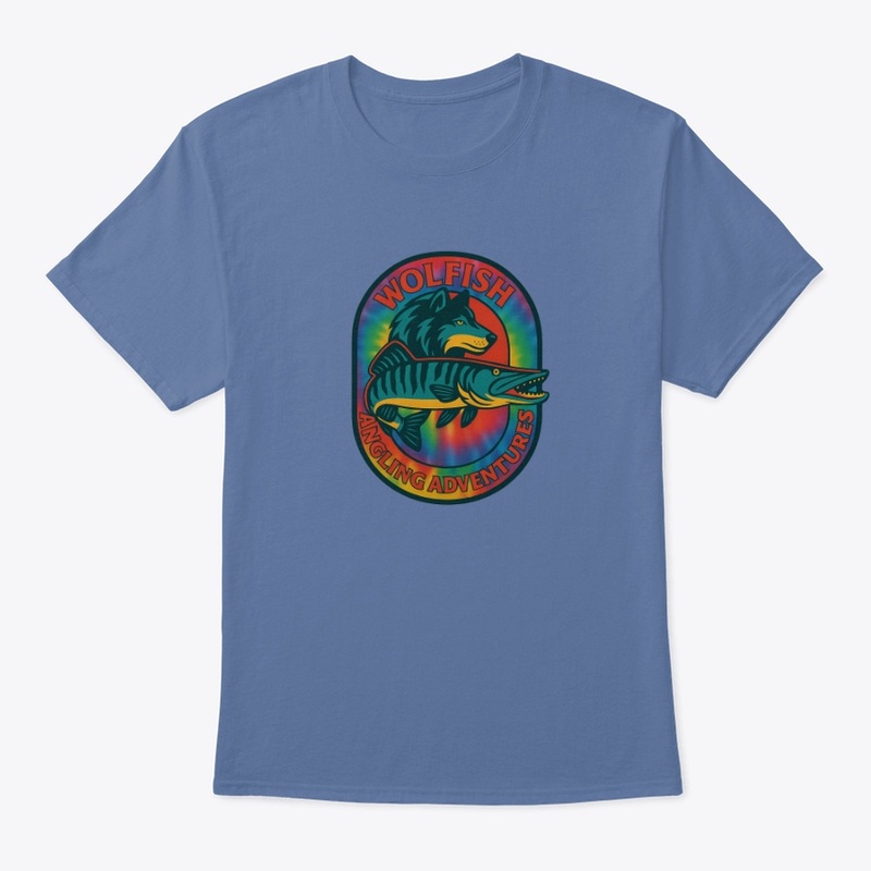 Tie-Die Wolfish logo muskellunge 