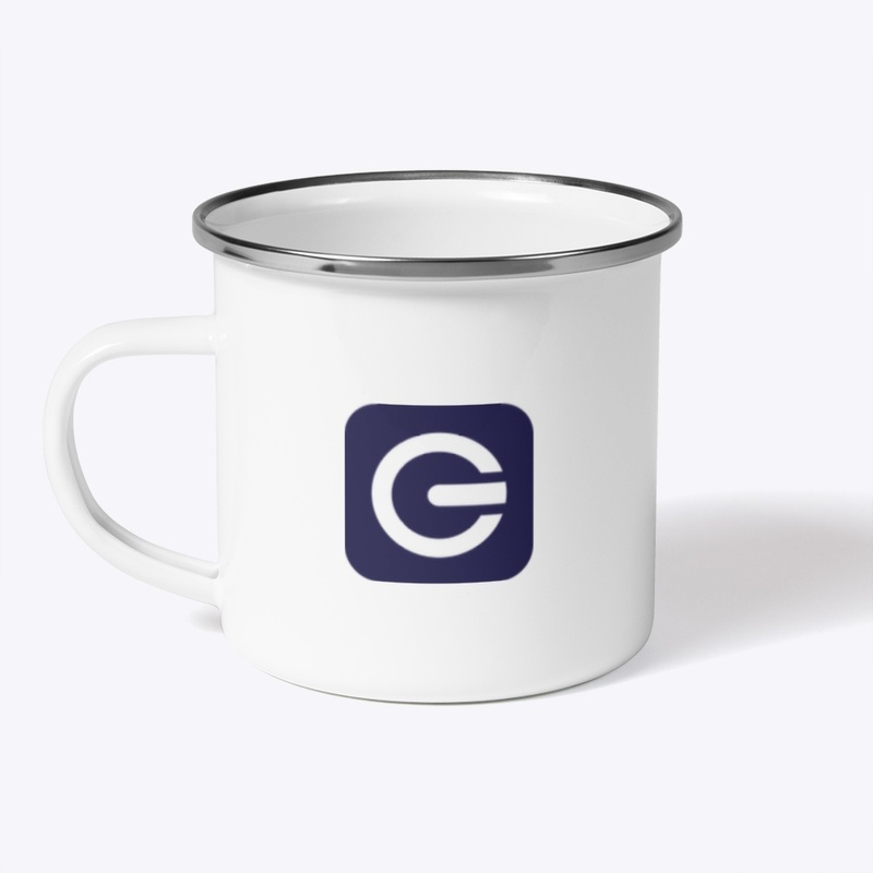 Good Energy Purple Icon Camping Mug