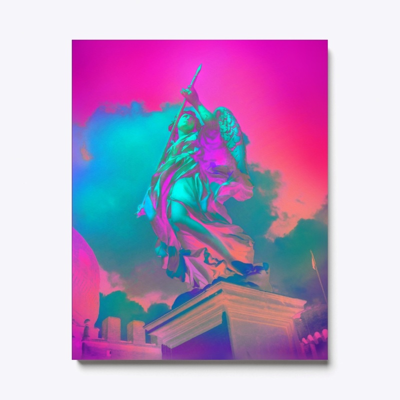Iridescent Angel - Vaporwave vibes