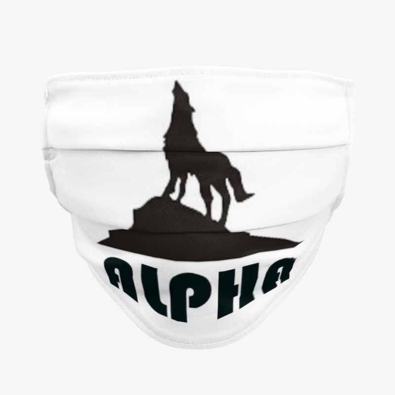 New Alpha Logo Face mask